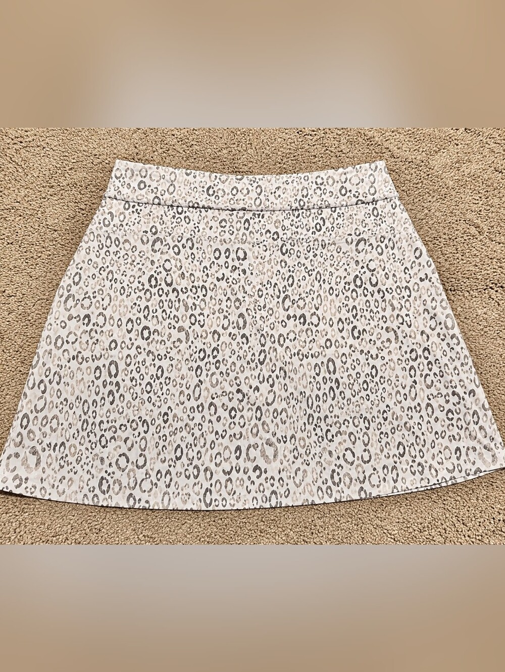 Coral Bay Golf Leopard Print Skort Athletic Tennis Skirt M